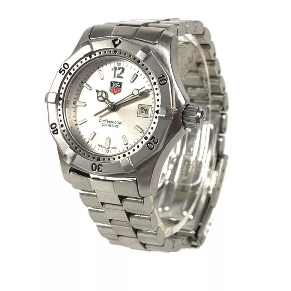 TAG HEUER WK1312-0 2000 series date Watch Women's Watch Wristwatch SS Silver
